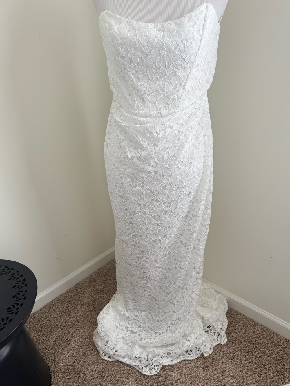 NEW Grace Loves Lace Joy Strapless Wedding Dress (L) and Joy Bolero Jacket (M) - Picture 7 of 16